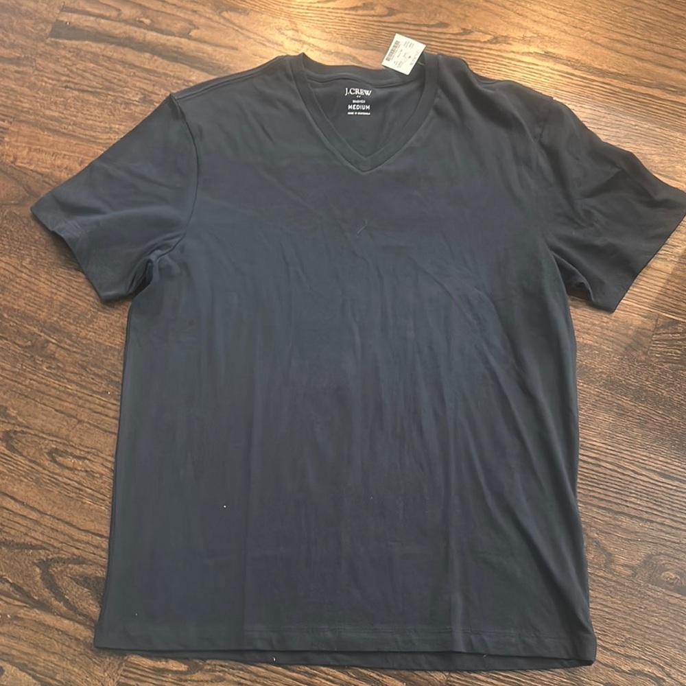 NWT J. Crew Men’s V‑Neck T-Shirt in Navy